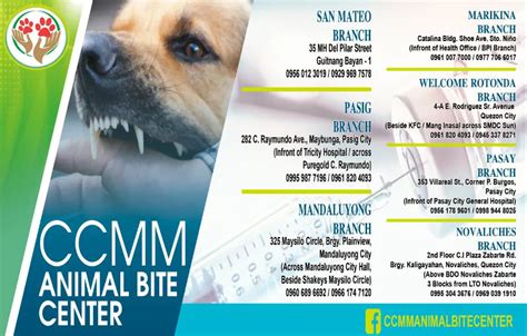animal bite center in pasay|CCMM PASAY BRANCH IS NOW OPEN! .